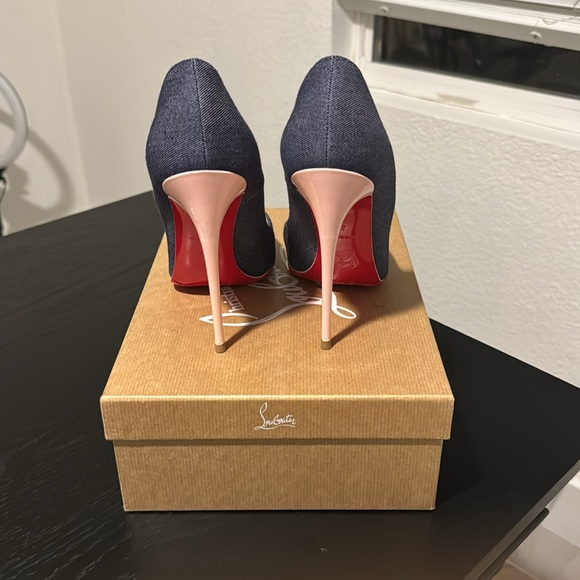 Christian Louboutin So Kate 120 Denim/patent - Picture 2 of 5